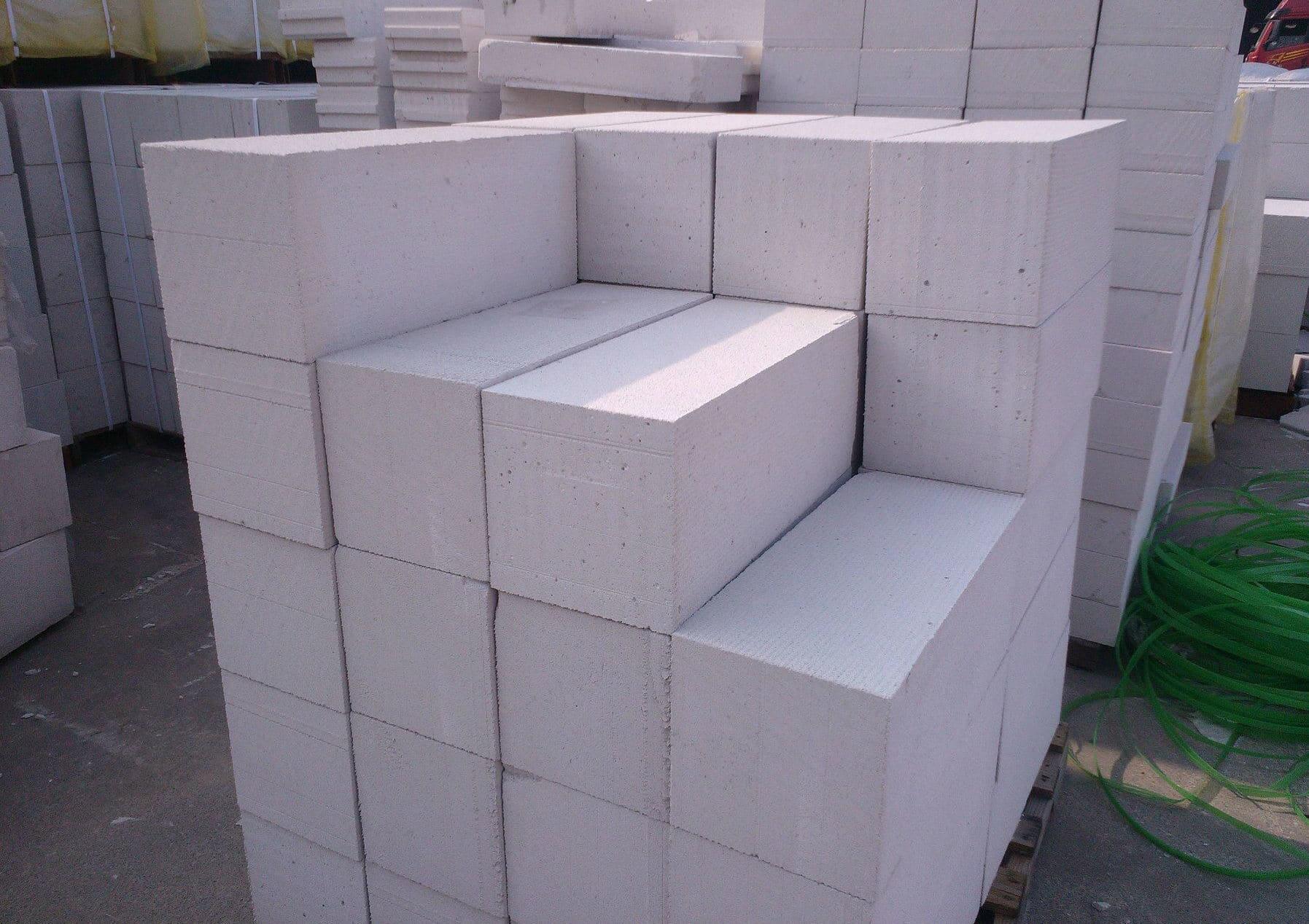 Ecolite AAC block stacked
